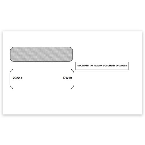 1099 Envelopes 3up with Gum-Moisture Seal for 3up 1099NEC forms and more - DiscountTaxForms.com