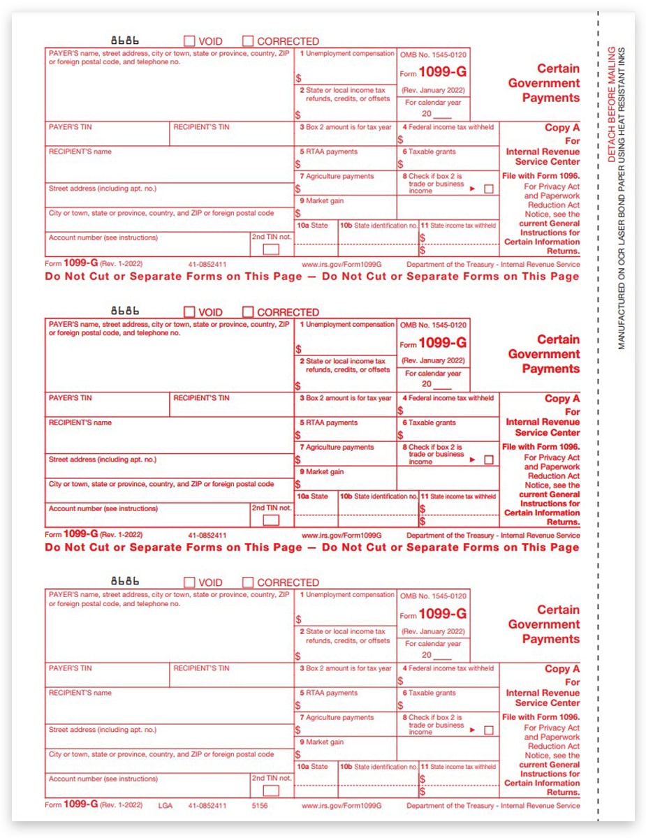1099 G Software Software To Create Print And E File Form 1099 G G