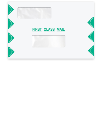 Small, Double Window First Class Mail Envelope, 6x9 - DiscountTaxForms.com