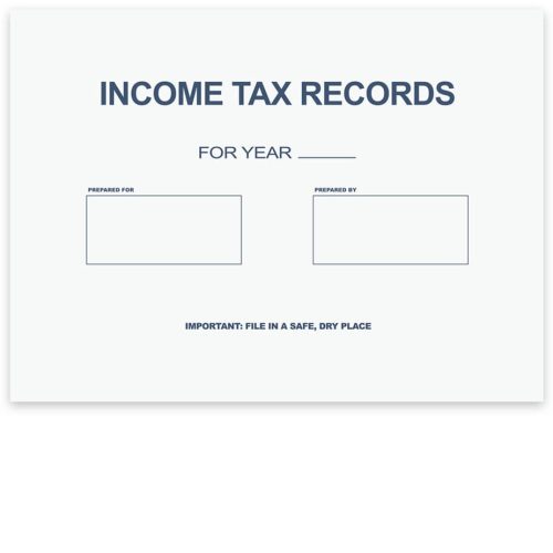 Client Income Tax Records Envelope 12x9 - DiscountTaxForms.com