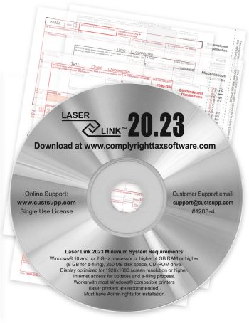 LaserLink 1099 & W2 Software with Efiling Capabilities for All Types of 1099 & W2 and 1095 Forms - DiscountTaxForms.com