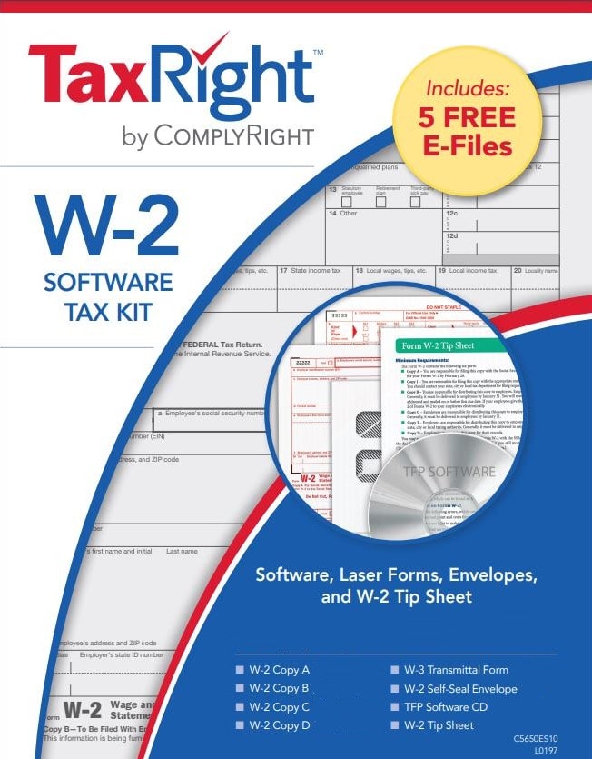 W2 Software, Efiling, Forms and Envelopes Kit - DiscountTaxForms.com
