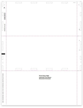 1099 Blank Pressure Seal Paper 11" EZ-Fold for 3up 1099 Forms Sealed and Mailed with Pressure Seal Equipment - DiscountTaxForms.com