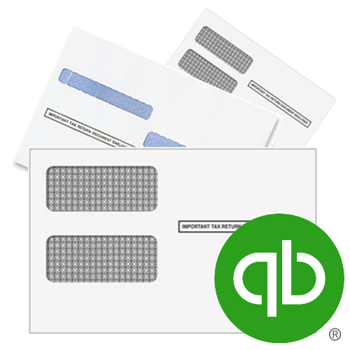 Envelopes for QuickBooks Checks and Forms, including 1099 and W2 forms - DiscountTaxForms.com