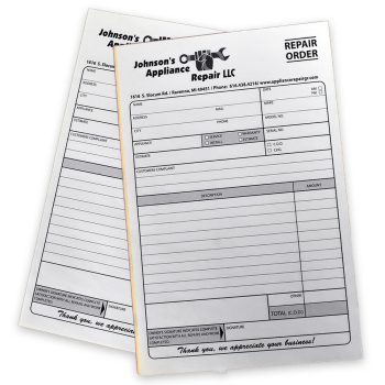 Custom Carbonless Business Forms, Letter Size 8-1/2" x 11", 2- or 3-part forms - DiscountTaxForms.com