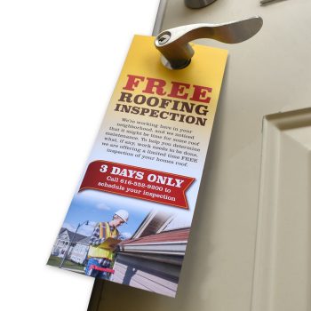 Large Custom Printed Door Hanger Signs for Business, 2-Sided, Full-Color - DiscountTaxForms.com