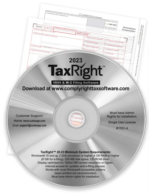 TaxRight 1099 & W2 Software for 2022. 10 Most Common Forms + Efiling Capabilities - DiscountTaxForms.co