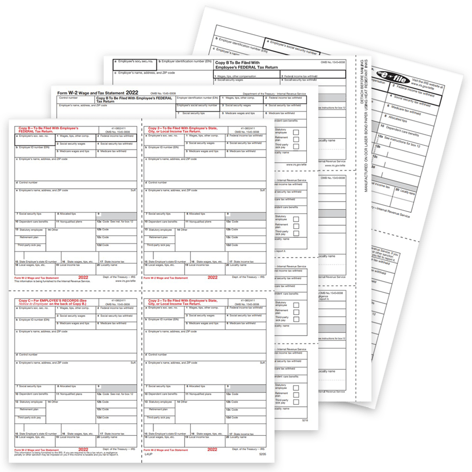 2up, 3up, 4up W2 Forms, Condensed Formats, Software Compatible - DiscountTaxForms.com