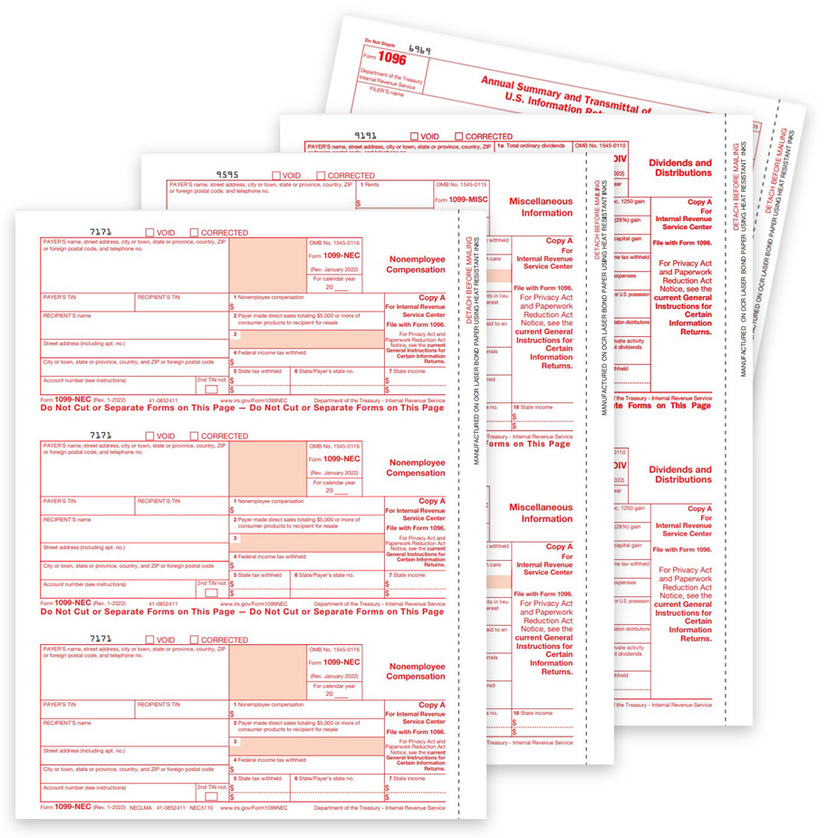 Official IRS 1099 Copy A Tax Forms for Income Reporting - DiscountTaxForms.com