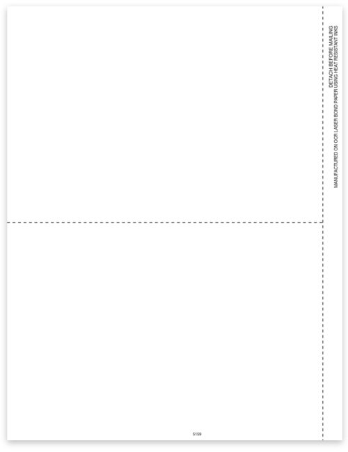 1099MISC Form Blank Perforated 2up Paper with Recipient Instructions on Backer and Side Stub, Big Discounts, No Coupon Code Needed - DiscountTaxForms.com
