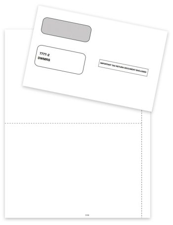 Blank 1099MISC 2up Paper with Instructions on Backer, Compatible Envelopes Included in Sets at Big Discounts, No Coupon Code Needed - DiscountTaxForms.com