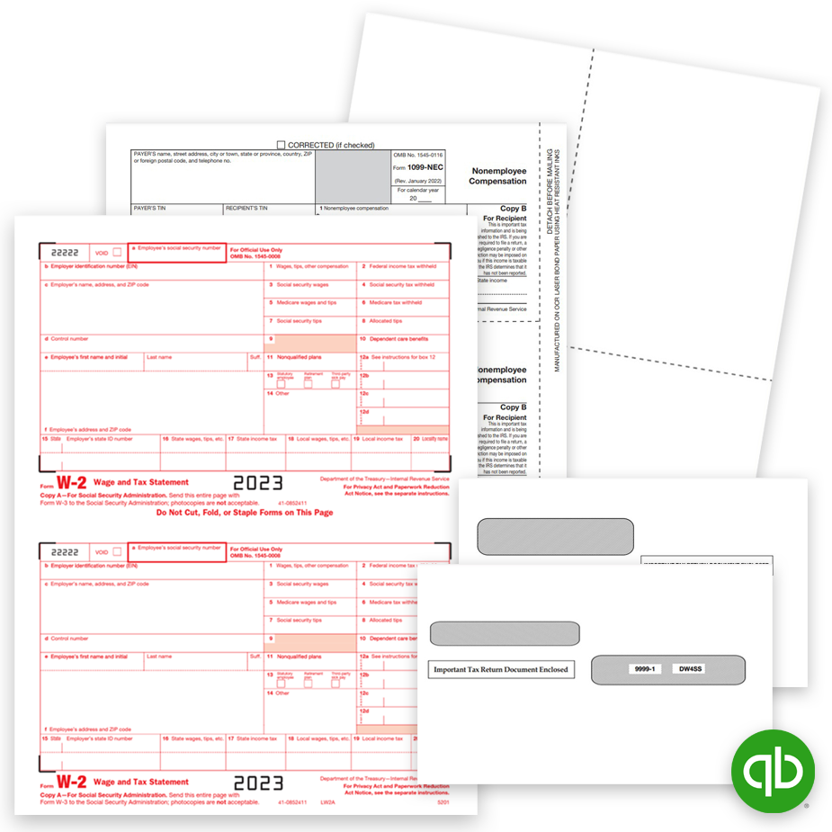 QuickBooks Tax Forms for 2023, Compatible 1099 & W2 Forms at Big Discounts, No Coupon Code Needed - DiscountTaxForms.com