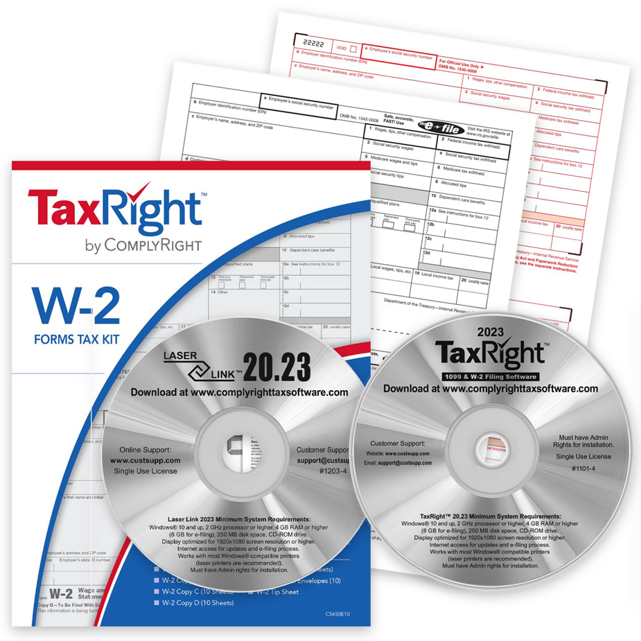 W2 Software with Efiling Options for 2023 - DiscountTaxForms.com