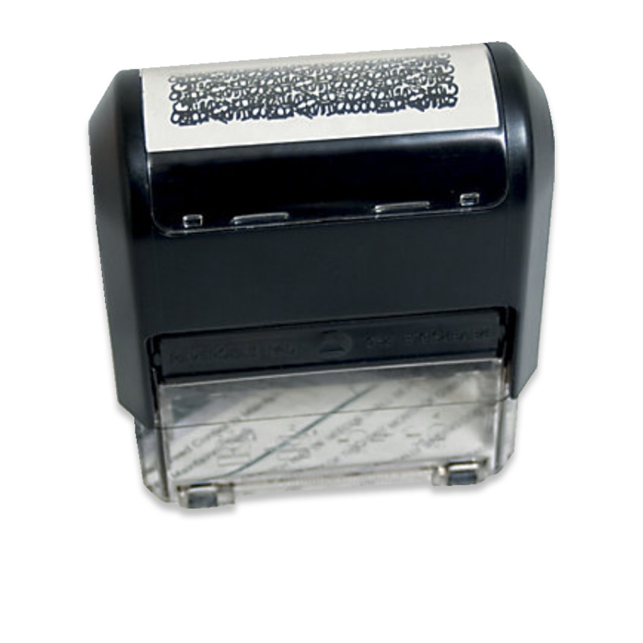 Self-Inking Stamp for Privacy and Security of Sensitive Information on Documents - DiscountTaxForms.com