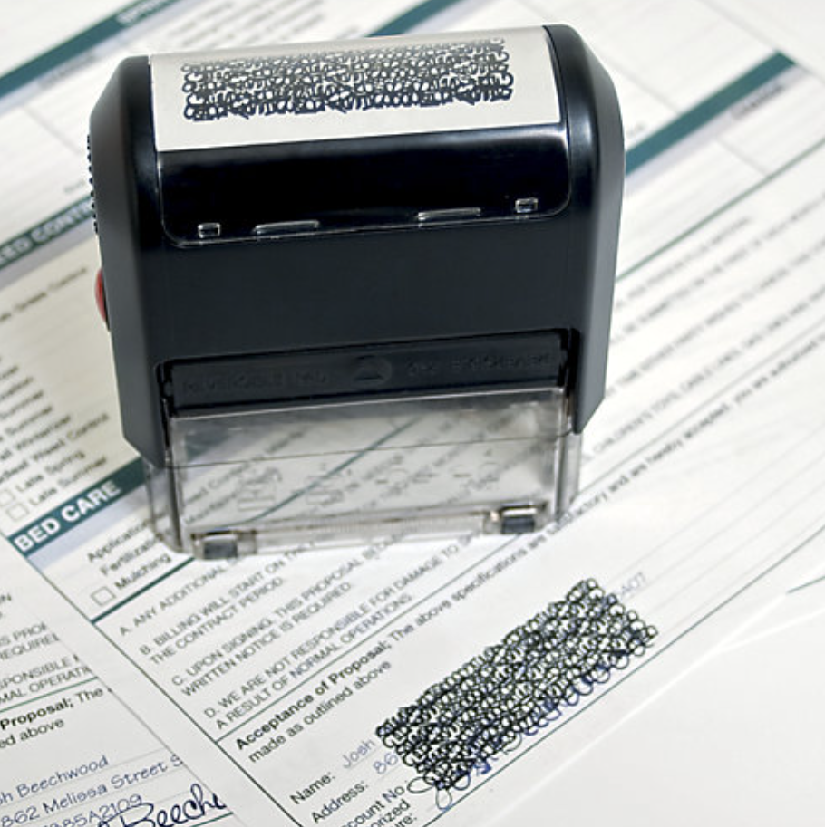 Document Privacy Stamp, Self-Inking, Stamp Over Sensitive Information on Document Copies and Faxes - DiscountTaxForms.com