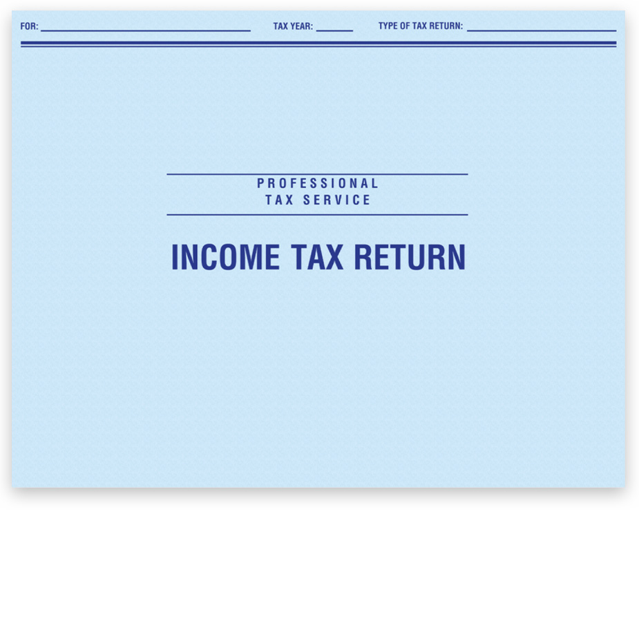 Horizontal, File Style Client Income Tax Return Folder for File Cabinet Storage, Discount Prices, No Coupon Needed - DiscountTaxForms.com