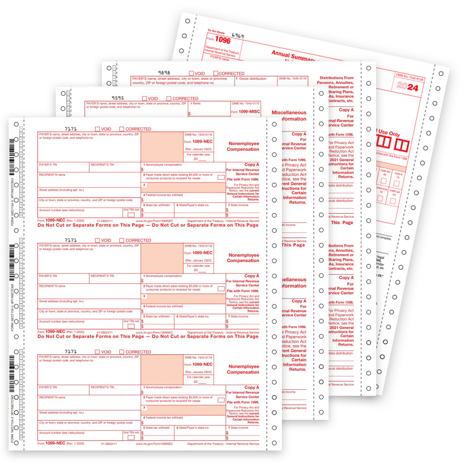 Order 1099 Carbonless Continuous Tax Forms for 2024. 1099NEC, MISC and More at Big Discounts, No Coupon Code Needed - DiscountTaxForms.com