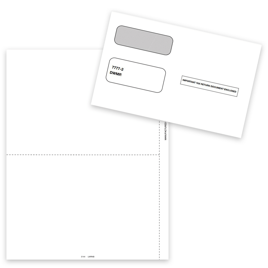 Order 1099OID Blank Perforated 2up Paper and Envelopes at Big Discounts, No Coupon Needed - DiscountTaxForms.com