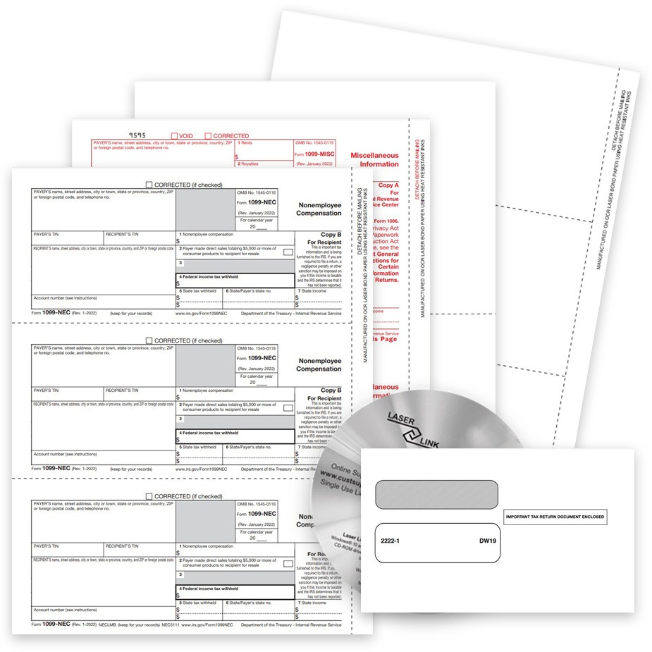 PTIN Directory and CPA Directory Member Discounts on 1099 Filing with Forms, Envelopes and Software - DiscountTaxForms.com