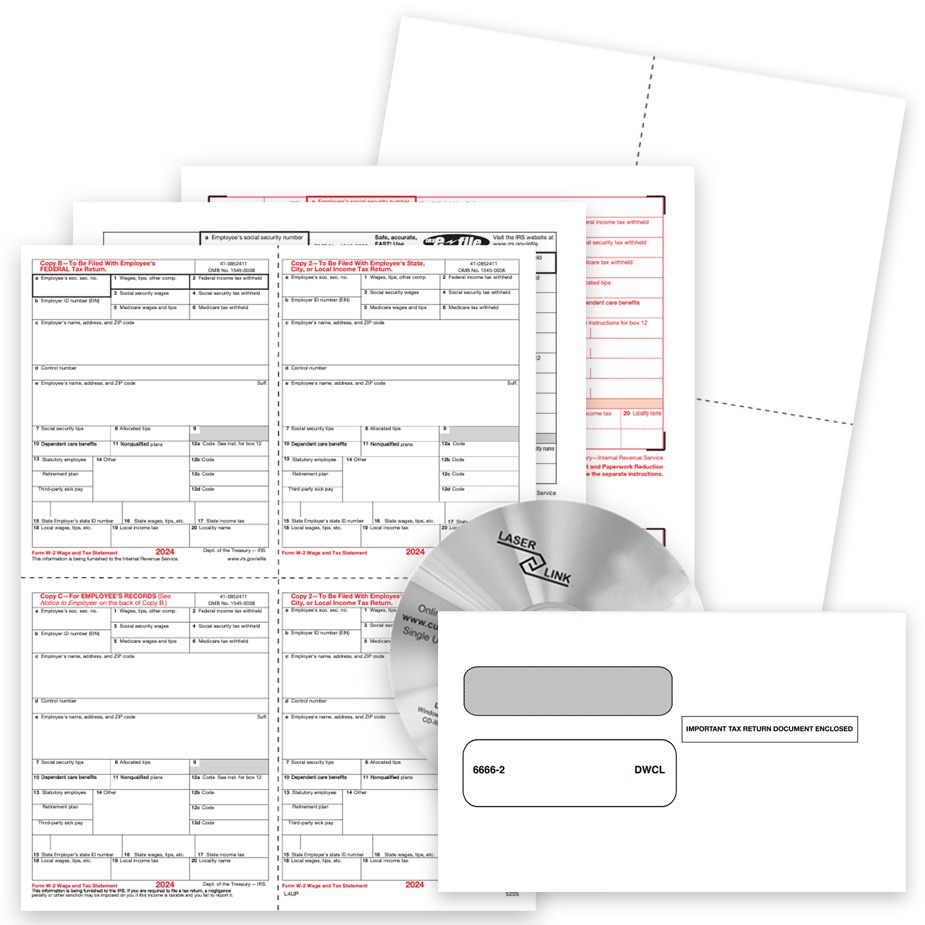 PTIN Directory and CPA Directory Member Discounts on W2 Filing with Forms, Envelopes and Software - DiscountTaxForms.com