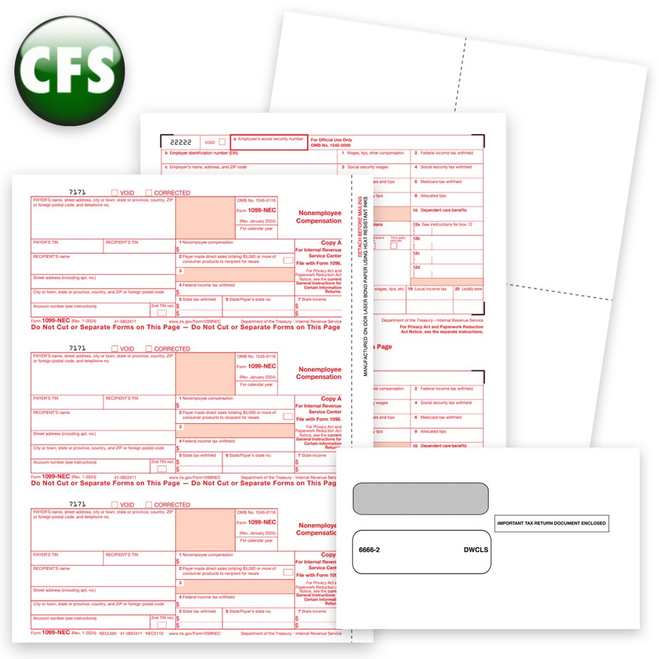 レビュー高評価商品 & 1099 Compatible Software CFS W2 DiscountTaxForms - Forms Tax タレント・お笑い芸人