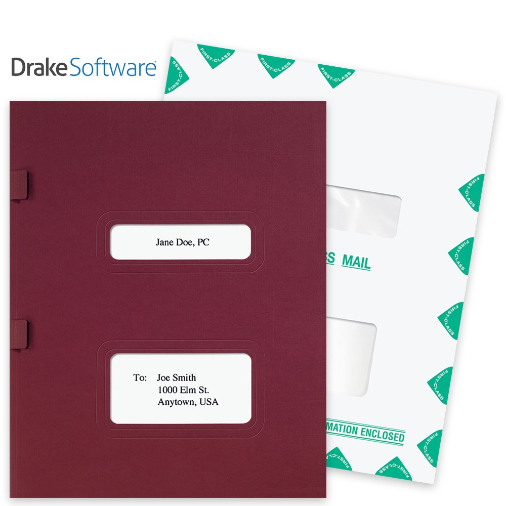 Window Folders and Envelopes for Drake Tax Software, Guaranteed Compatible at Big Discounts, No Coupon Needed - DiscountTaxForms.com